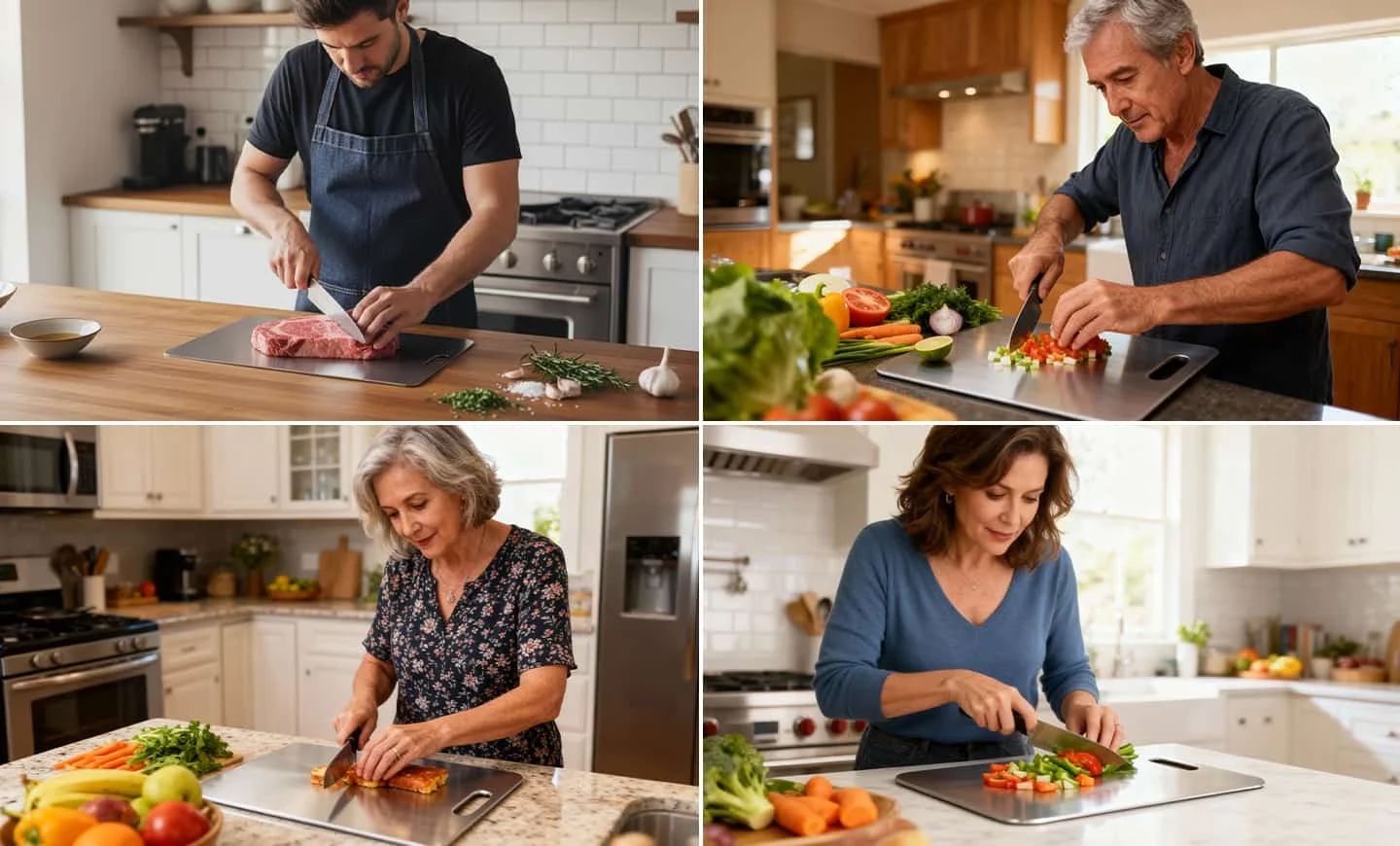 KatuChef cutting boards in supplier-provided kitchen scenes